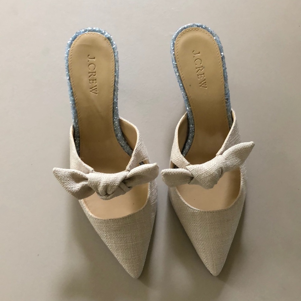 J. Crew Open Back Heels size 7